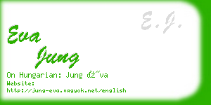 eva jung business card